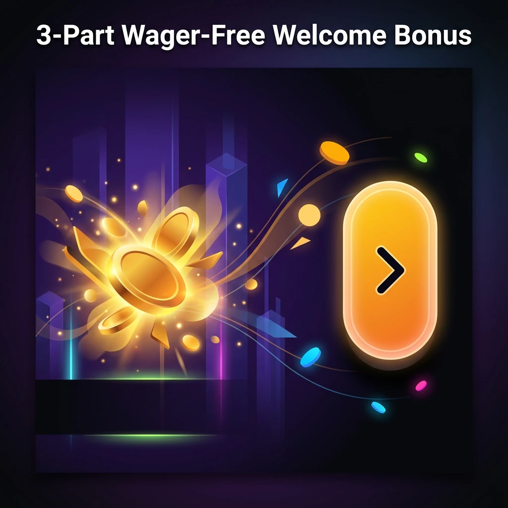 3-Part Wager-Free Welcome Bonus